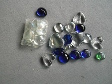 Deko Glassteine -rund / Herzform
