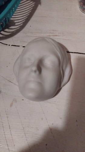 Keramik maske weiß - keramik, maske,