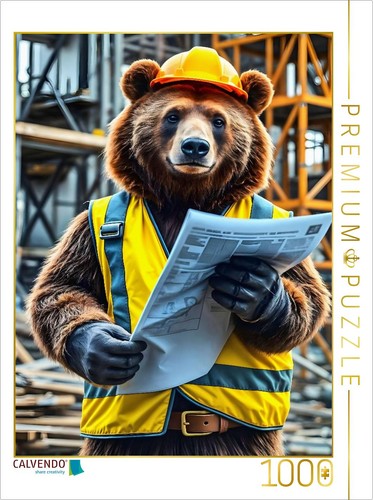 Calvendo puzzle bau mit bär - bau,