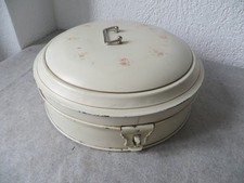 DOSE, BROTKASTEN - METALL - DURCHMESSER 35 CM - VINTAGE