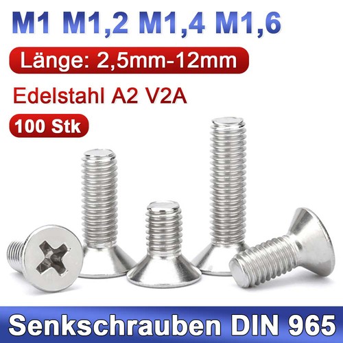 Senkschrauben din 965 2 - 965, m1