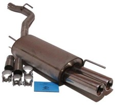 FOX Sportauspuff Edelstahl 60mm Durchmesser VW Bus T4 Transporter ab Bj. 90 2x80