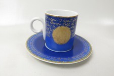 GOEBEL MÁRA! 2er Sammelgedeck Porzellan blau & gold Vintage