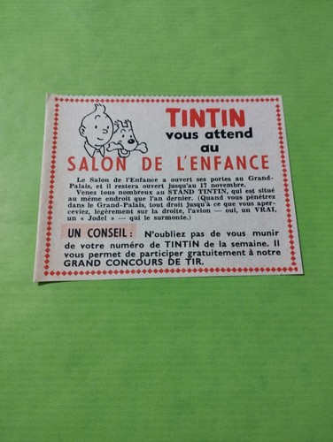 Reklame tintin erwartet sie - reklame,