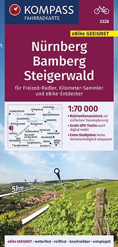 Kompass fahrradkarte 3328 - kompass,