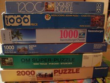 6 PUZZLE (4 x 1000 / 1 x 1200 / 1 x 2000) Felicity Köln Fontaineblue Paper Masks