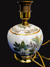 Lampenfuß Porzellan echt Gold