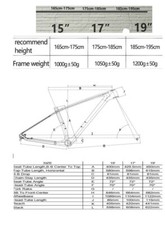 27,5" Carbon Rahmen schwarz Matt Hard Tail