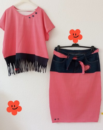 2tlg set rock shirt boho - 2tlg,