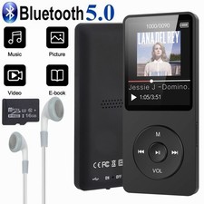 16GB MP3 Player Bluetooth 5.0 HiFi Verlustfreier Ton FM Radio Musik LCD Player