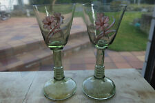 2 antike Weingläser Original