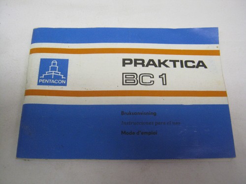 Praktica bc1 kamera handbuch - ,
