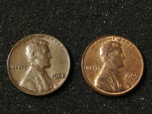 Cent usa 1968 d - cent,,