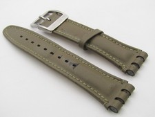 SWATCH IRONY-CHRONO LEDERARMBAND "OLIVEGRÜN" (A338)