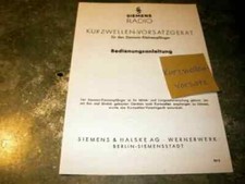 Zubehör Bedienungsanleitung