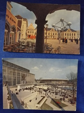 Brüssel Belgien Atomium 6 Ansichtskarten Postkarte; Kunst 1958 Weltausstellung