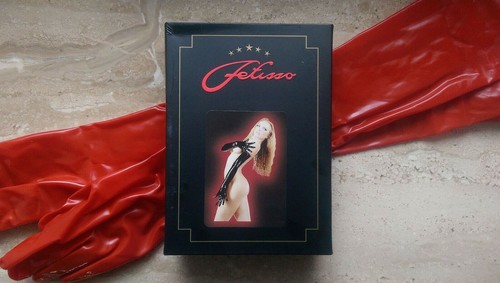 Latex handschuhe rot fetisso - handschuhe,