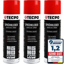 3x 500ml SPRÜHKLEBER HOCHTEMPERATUR INDUSTRIEKLEBER KONTAKTKLEBER ALLESKLEBER