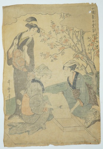 Japanischer farbholzschnitt - japanischer,