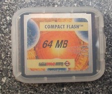 "COMPACT FLASH" estre-me-mory Speicherkarte mit Schutzhülle 64 MB
