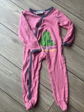 Baby Strampler Pink Gr 80 Raupe Nimmersatt Schlafanzug Langarm Eric Carle