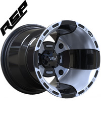 VBW Sport A1 Felge 10x10,ET-30,4 (4B+6N) LK4/144 Silber/Schwarz ATV & Quad