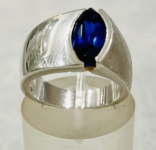 925 silberring mit blauem - mit,