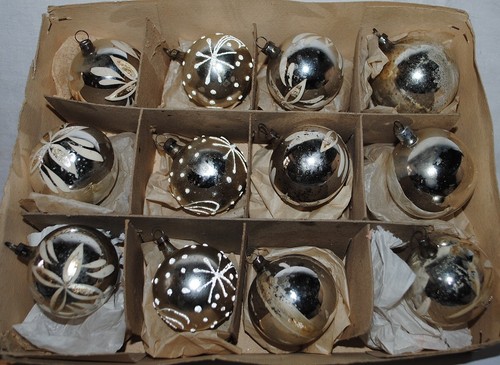 Vintage glass christmas - vintage,