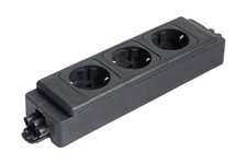 Schulte Evoline Express Typ 900 16A 3fach-Steckdose Kabelmanagement verlängerbar