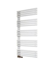 EMKE Badheizkörper Handtuchheizkörper Seitenanschluss 126 x 60 cm Weiß 776W