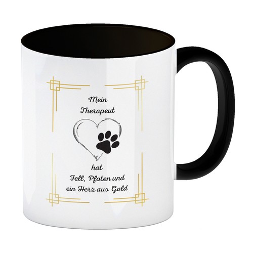 Hund kaffeebecher schwarz - hund,