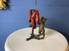 Bronzeskulptur eines Katzenschneiders nach Wiener Stil Franz Bergmann