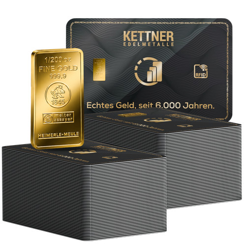 Goldbarren heimerle und meule - goldbarren,