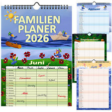 Familienplaner 2026 mit 5 Spalten Familienkalender A4 Terminplaner Wandkalender