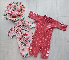 Baby Kleidung Paket*2x Schwimmanzug/Einteiler*Mütze*Mädchen*Gr. 74