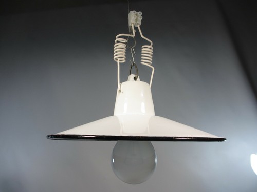 Art deco emaille lampe - art,