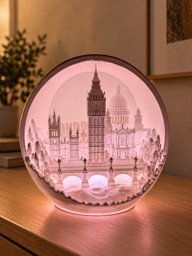 London led lampe diorama - 3d,