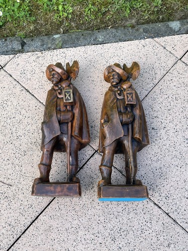 Vintage holzfigur optik - holzfigur,