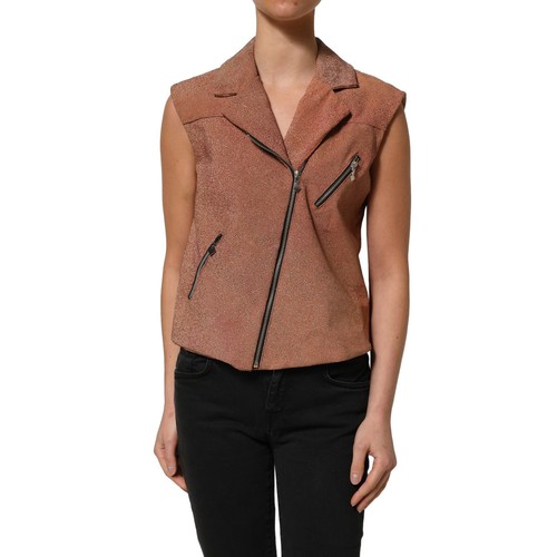 Lamberto petri top braun leder - top,
