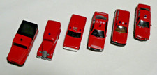 Feuerwehrmodelle, 6x HO Modellautos  von den Fa. Rietze, Praline, Herpa, Opel,