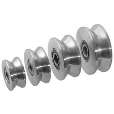 Edelstahl V4A Laufrolle Torrolle Hohlkehle Schiebetor Schiebetür Rolltür Rolltor