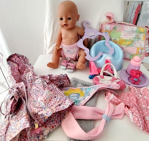 Baby born set - set, puppe