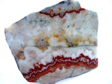 Anschliff Achat aus Halsbach bei Freiberg, Erzgebirge, Sachsen