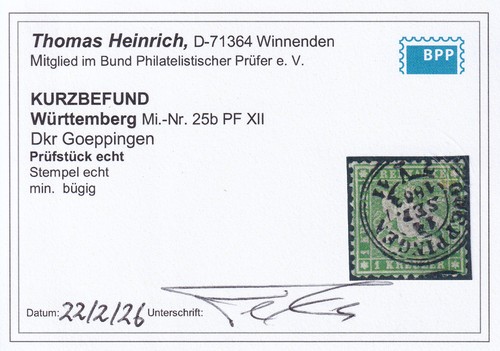 Württemberg 25b - württemberg, nr.