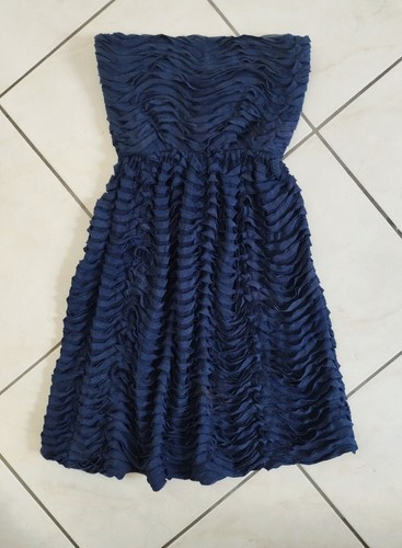 Zara minikleid dunkelblau mit - zara,
