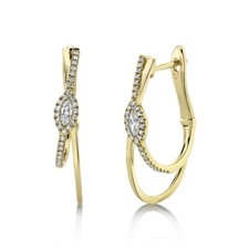 Marquise Diamant Oval Creolen