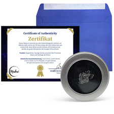 echte Sternschnuppe mit Echtheitszertifikat Geschenkdose mit Sichtfenster Meteor