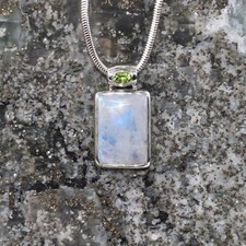 Mondstein Anhänger, 925er