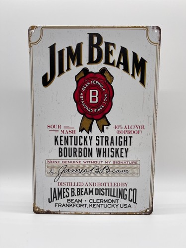 Blechschild jim beam 20x30cm - blechschild,