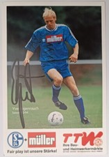 Yves Eigenrauch FC Schalke 04 handsignierte Autogrammkarte 1993-94 Eurofighter